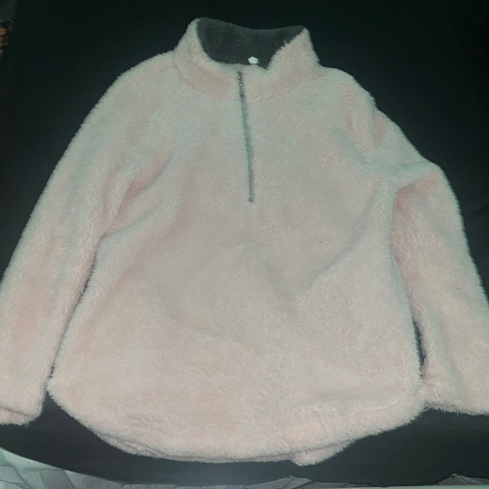 Pink/Grey fur coat